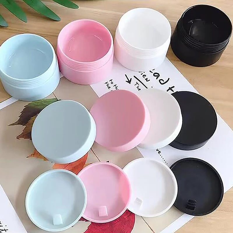 5/15/20/30/50ml Empty Travel Small Covers Plastic Cosmetic Pot Jars With Lids For Face Cream Lip Balm Containers Makeup Box