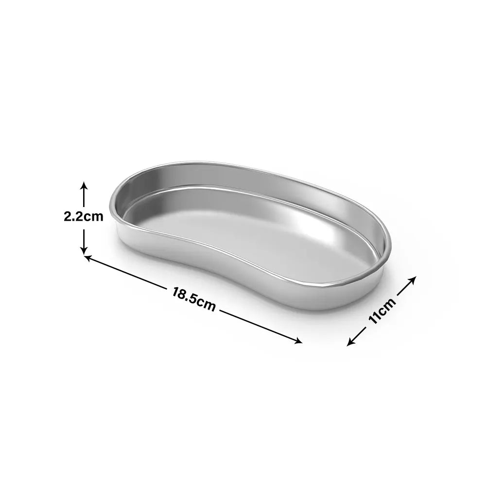 1PC Stainless Steel Bending Sterilized Tray Jar Pot Container Dental Surgical Cosmetic Storage Tray