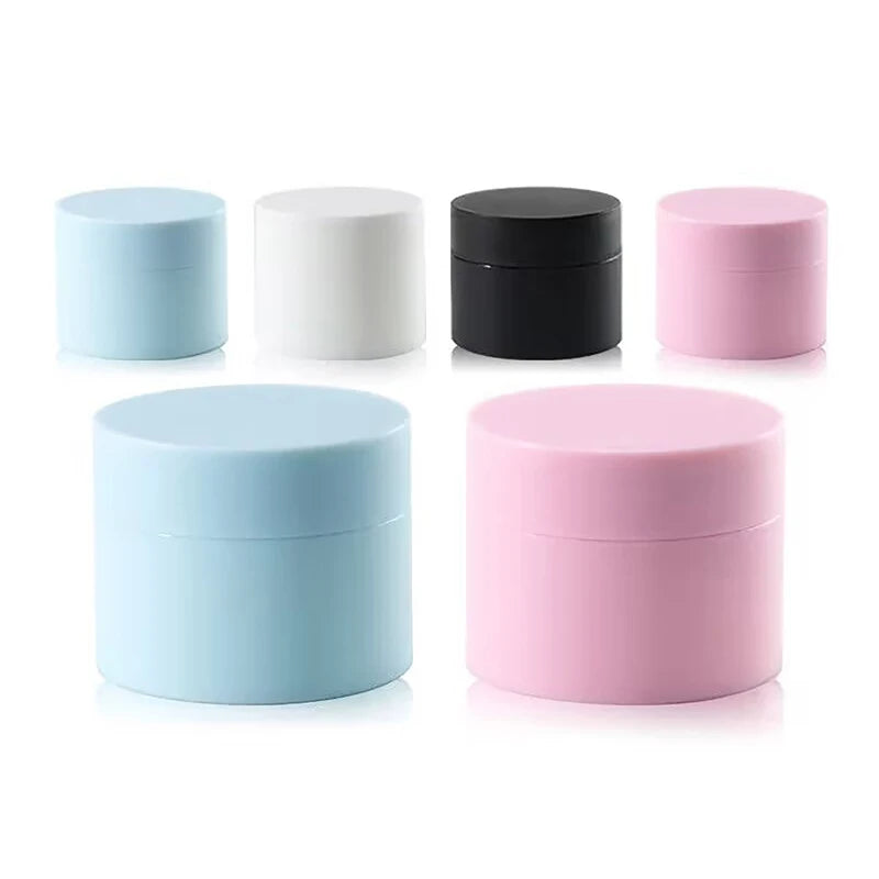 5/15/20/30/50ml Empty Travel Small Covers Plastic Cosmetic Pot Jars With Lids For Face Cream Lip Balm Containers Makeup Box