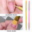 Double Ended Nails Art Brushes Acrylic Nail Designs Nail Striping Brush for Fine Lines Painting Pen Dotting Drawing Tool