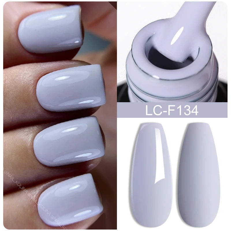 Thermal Gel Nail Polish Nude Pink Winter Grey Gradient Temperature Color Changing Varnish