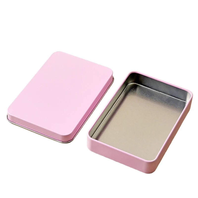 Macaron False Nail Tips Nail Art Display Storage Iron Box Manicure Showing Tools For Salon Nail Decor Case Flip Square Case