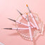 Dual-ended Acrylic Nail Art Brushes Set Professional Gel Polish Thin Liner Flower Painting Drawing Manicure DIY Tool Accessory