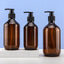 100/150/200/300/400/500ml Shampoo Empty Refillable Bottles Pump Container Plastic Liquid Shampoo Shower Gel Bottles