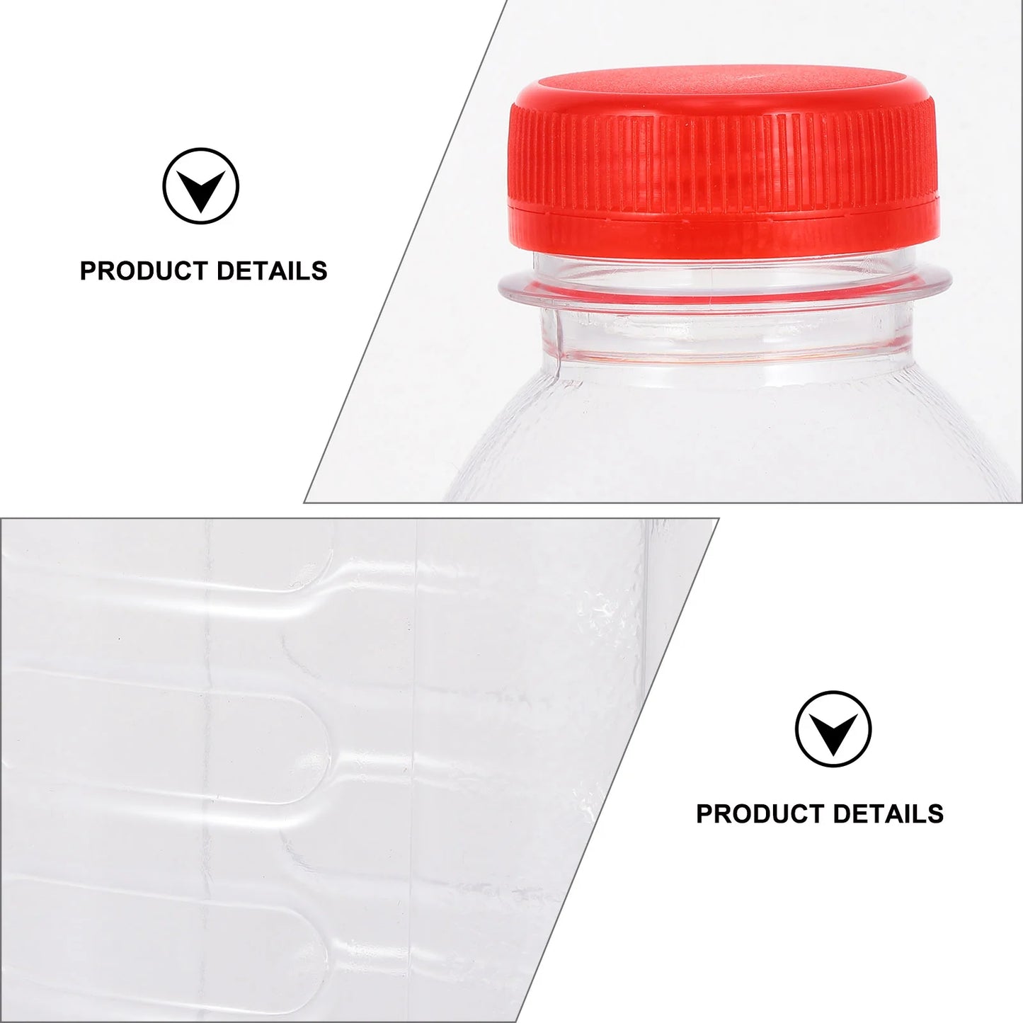 Clear Milk Bulk Containers Drink Bottle Juice Bottles Empty Beverage Recyclable