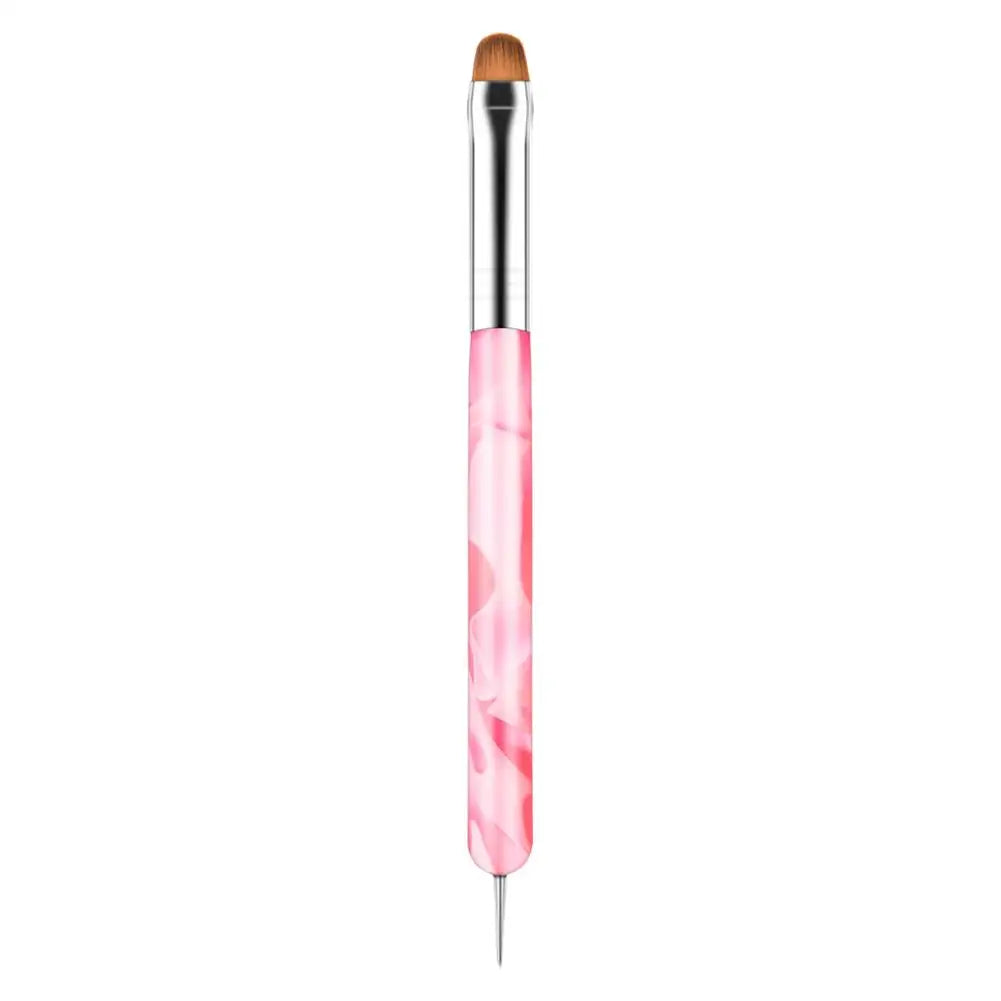 New Upgrade French Nail Art Brush Dual Head Nail Dotting Pen Rhinestones Crystal Picking Acrylic Brushes For Manicure