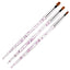 3/7Pcs Professional Manicure UV Gel Brush Pen Transparent Acrylic Nail Art Painting Drawing Brush Phototherapy Tools