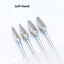 Quality!Left Hand Tungsten Carbide Nail Drill Bit Milling Eletric Manicure Machine Equipment Cuticle Clean Burr Dental