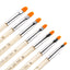 3/7Pcs Professional Manicure UV Gel Brush Pen Transparent Acrylic Nail Art Painting Drawing Brush Phototherapy Tools