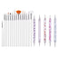 15Pcs/Set Nail Brush for Manicure Gel Brush for Nail Art Nail Brush Acrylic Gel Brush Liquid Powder Carving Makeup Set