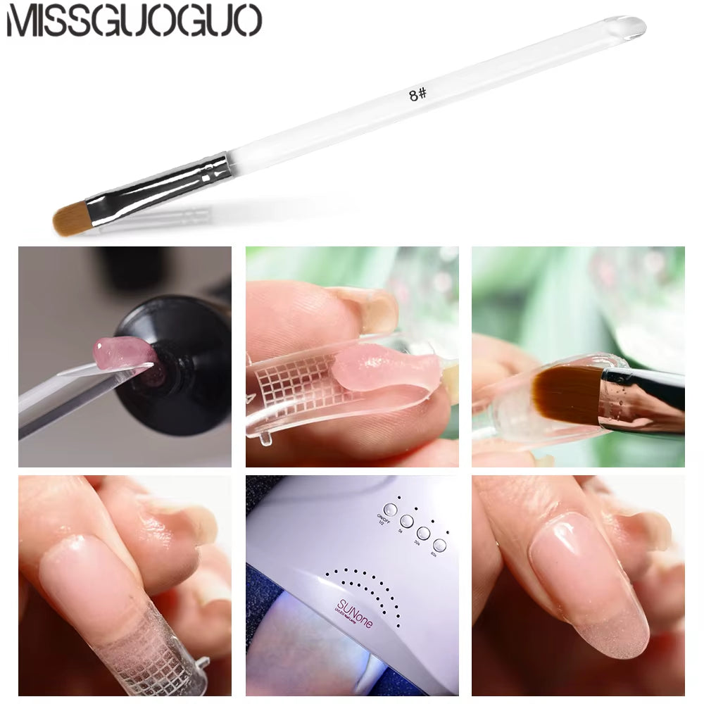 Acrylic Nail Brush Nail Art Brush Gel Nail Brush Manicure round Head UV Gel Polish Pen Professional Polish Tool