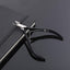 3 Packs Cuticle Nippers Cuticle Cutter Stainless Steel Professional Nail Cuticle Trimmer Pointed Blade Cuticle Remover Scissors Pedicure Manicure Tool for Fingernails and Toenails (Black)