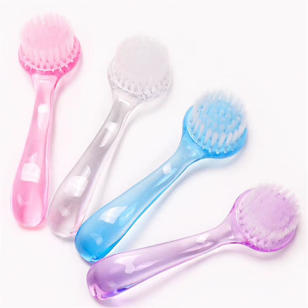 Nail Brushes round Head Nail Powder Clean Brush Manicure Long Handle Dust Cleaning Brush Manicure Pedicure Tool Nail Accessories