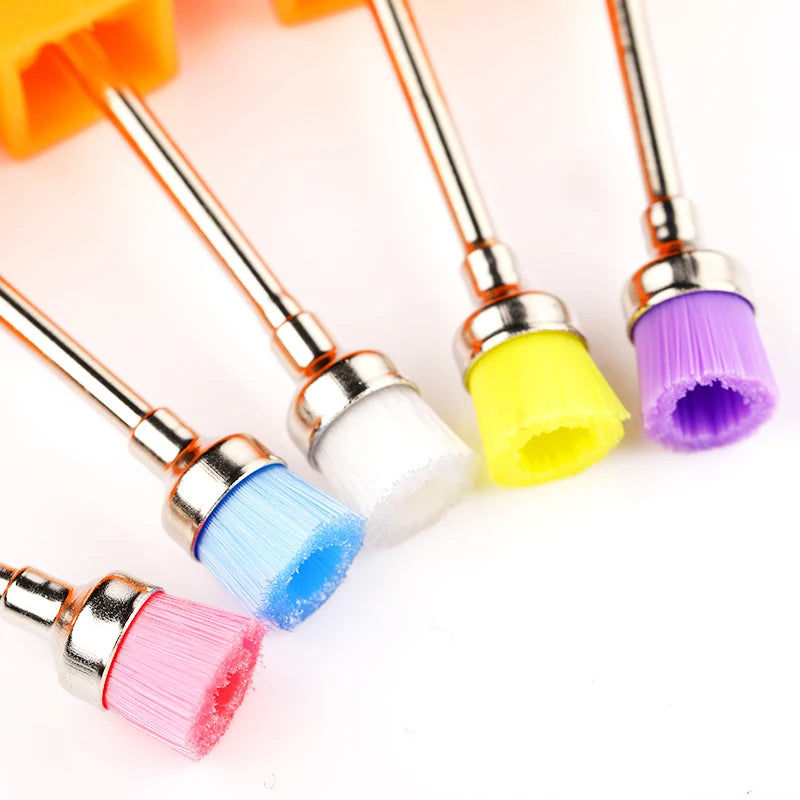 Manicure Cutters Nail Art Drill 4 Color Electric Nail Drill Brush Nail Polish Remover Nail Dust Collector Brush