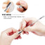 4Pcs/Lot Stainless Steel Cuticle Remover Double Sided Finger Dead Skin Push Nail Cuticle Pusher Manicure Nail Care Tool