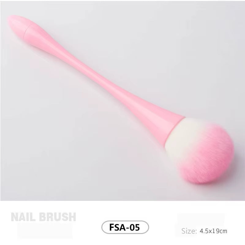 New Product Nail Brush Cleaning Remove Dust Powder Nail Art Manicure Pedicure Soft Dust Acrylic Clean Brush for Nail Care