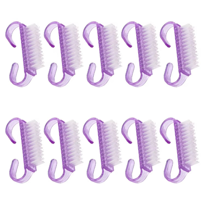 10 Pcs/Lot Cleaning Nail Brush Tools File Nail Art Manicure Pedicure Soft Remove Dust Plastic Dust Cleaning Brushes