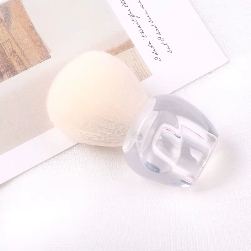 TSZS Nails Brush Popular round Small Flower Nail Paint Gel Make up Dust Cleaning Nail Art Dust Powder Remover Dust Brush