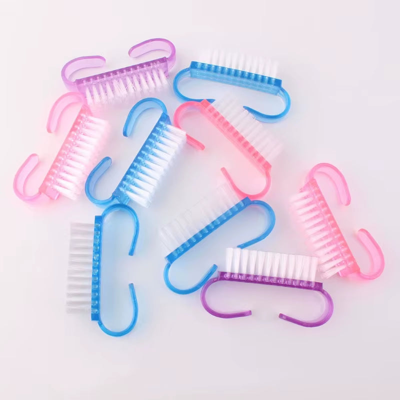 10 Pcs/Lot Cleaning Nail Brush Tools File Nail Art Manicure Pedicure Soft Remove Dust Plastic Dust Cleaning Brushes