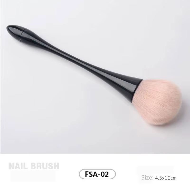 New Product Nail Brush Cleaning Remove Dust Powder Nail Art Manicure Pedicure Soft Dust Acrylic Clean Brush for Nail Care