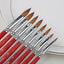 7 Sizes Sable Nail Art Acrylic Brush Soft Natural Kolinsky Bristles Hair UV Gel Carving Pen Powder DIY Nail Drawing Tool Brand