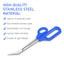 Long Handled Toenail Scissors Easy Grip Clipper for Elderly Thick Nail Cuticle Trimmer Manicure Pedicure Tool