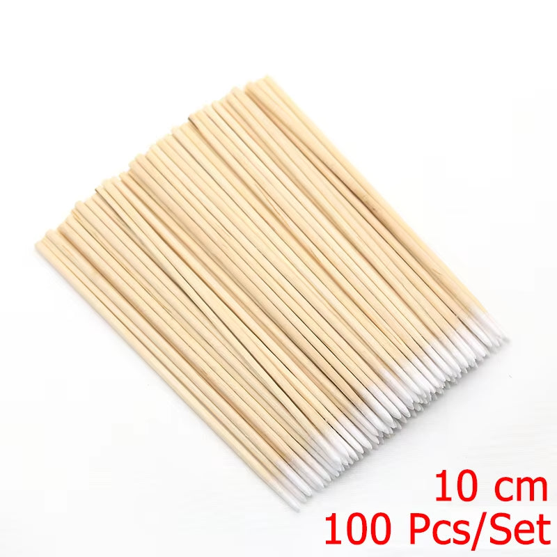 4 Different Sizes Orange Wood Sticks for Cuticle Pusher Cuticle Remove Tool Forks for Nails Manicures Tools 10/30/50/100Pcs/Set