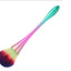 1Pc Nail Clean Brush Acrylic&Uv Gel Nail Art Dust Cleaner Nail Acrylic Brushes Rainbow Soft Colorful Nail Dust Collect Brushes,H