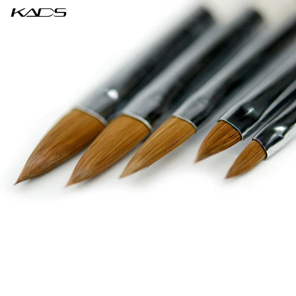 Kolinsky Sable Acrylic Brush Size 2#/4#/6#/8#/10# Acrylic Brush Professional Black Kolinsky Sable Acrylic Nail Brushes