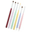 6 Pcs Nail Art Brushes Set Extension Gel Nail Art Design Pen Set Painting Tools for Acrylic Application