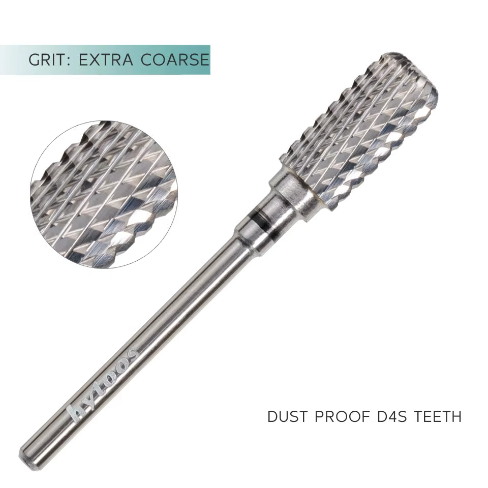 Safety Nail Drill Bits 13Mm Barrel Dust Proof D4S Right-Handed Carbide Drill Bits for Nails Electric Manicure Drills Tool