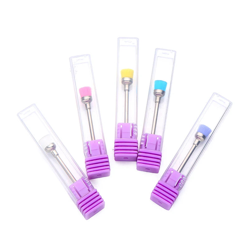 Manicure Cutters Nail Art Drill 4 Color Electric Nail Drill Brush Nail Polish Remover Nail Dust Collector Brush