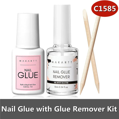 Nail Glue Remover Glue off for False Nails ,  Press on Nails Glue Remover Fake Nail Adhesives Remover Nail Glue Debonder