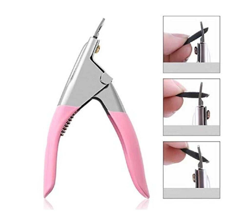 Acrylic Nail Scissor False Nail Clipper, U-Edge Manicure Tips Cutter Nail Tool