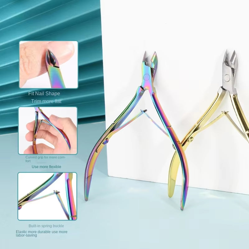 1Pc Cuticle Nippers Nail Manicure Scissors Clippers Trimmer Dead Skin Remover Pedicure Stainless Steel Cutters Nail Art Tools