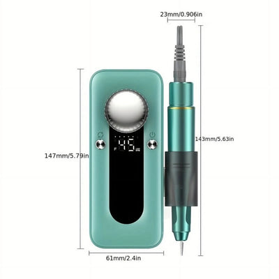 Electric Nail Drill Professional, 45000RPM Nail Drill Kit for Acrylic Gel Nails Tools, Rechargeable Portable Nail File Manicure Pedicure Kit for Women Nails Tools