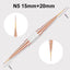 Nail Art Liner Brushes Double Head Leopard Print Acrylic French Stripe Drawing Painting Pen Gel Polish Nail Art Manicure Tools