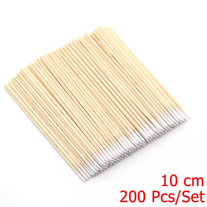 4 Different Sizes Orange Wood Sticks for Cuticle Pusher Cuticle Remove Tool Forks for Nails Manicures Tools 10/30/50/100Pcs/Set