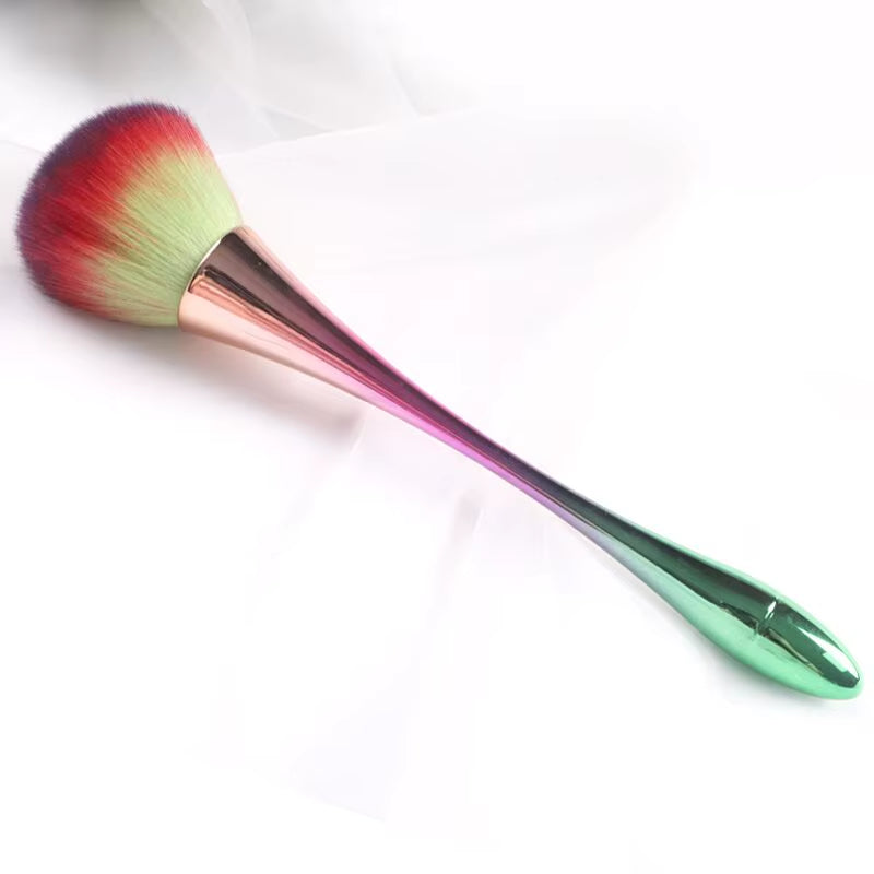 TSZS Nails Brush Popular round Small Flower Nail Paint Gel Make up Dust Cleaning Nail Art Dust Powder Remover Dust Brush