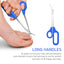 Long Handled Toenail Scissors Easy Grip Clipper for Elderly Thick Nail Cuticle Trimmer Manicure Pedicure Tool