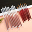 20% Kolinsky Acrylic Brushes Kits Liquid Nail Extend Art Tool Pen Natural Red Wool Handle Mink Artificial Hair Mixed