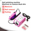 LINMANDA Professional Electric Nail Drill Machine Set Nail Files Drill Bits Gel Polish Remover Portable Nail Polisher Equipment