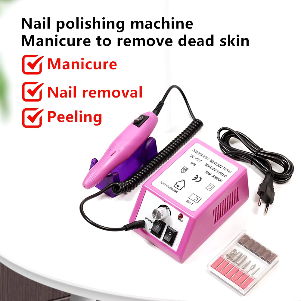 LINMANDA Professional Electric Nail Drill Machine Set Nail Files Drill Bits Gel Polish Remover Portable Nail Polisher Equipment