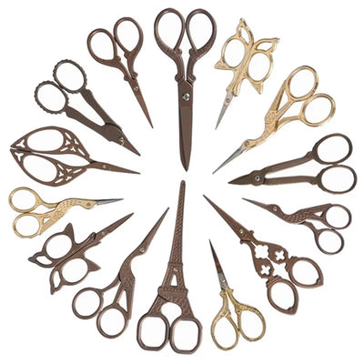 Scissor Handicraft Embroidery Fabric Cross Stitch European Retro Classic Vintage Antique Craft Sewing Tailor Scissor Sewing Tool